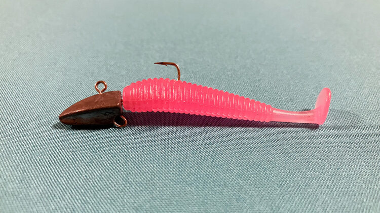 シャッドテールワームを逆刺し