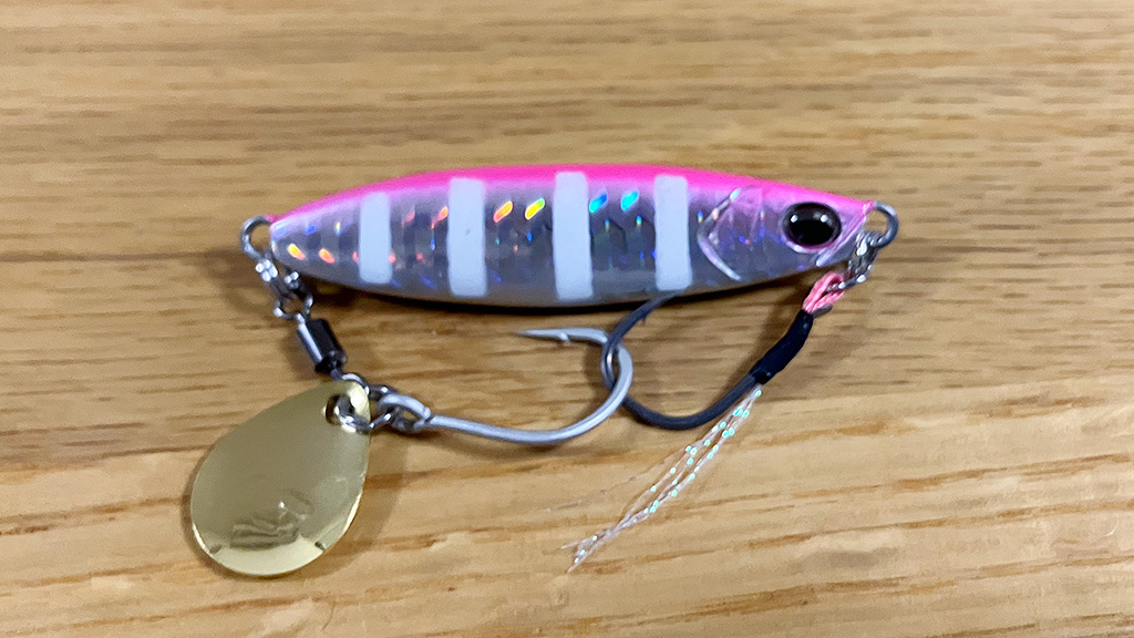 フックがからんだサムライジグRスピン